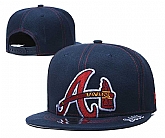 Braves Team Logo Navy Adjustable Hat GS,baseball caps,new era cap wholesale,wholesale hats